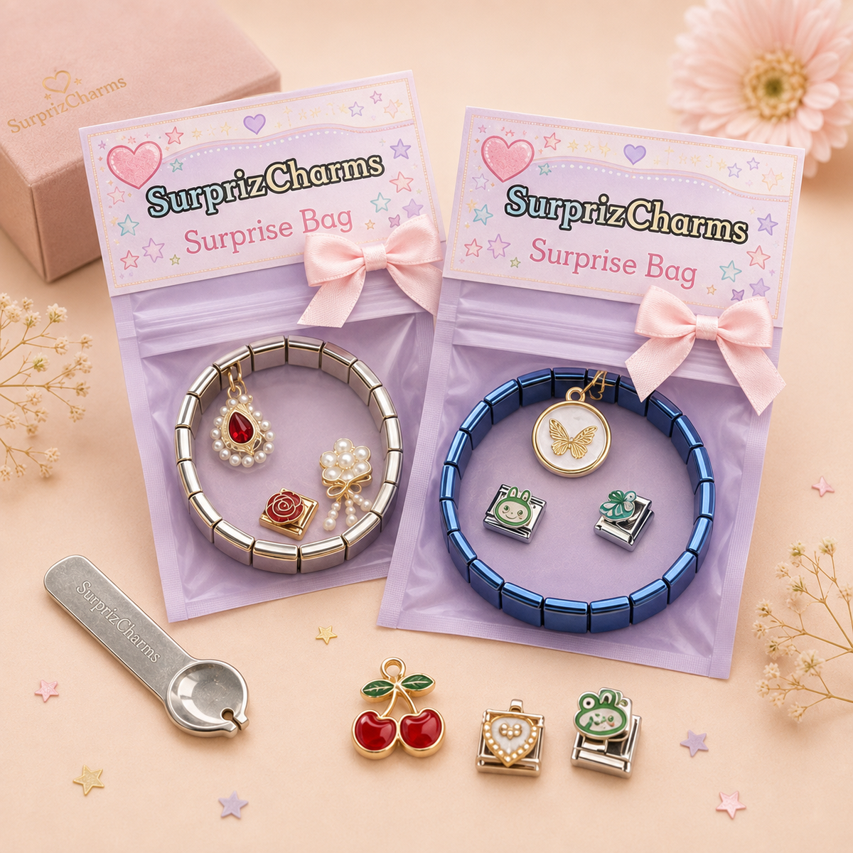 Sachet Surprise - Bracelet + 4 Charms